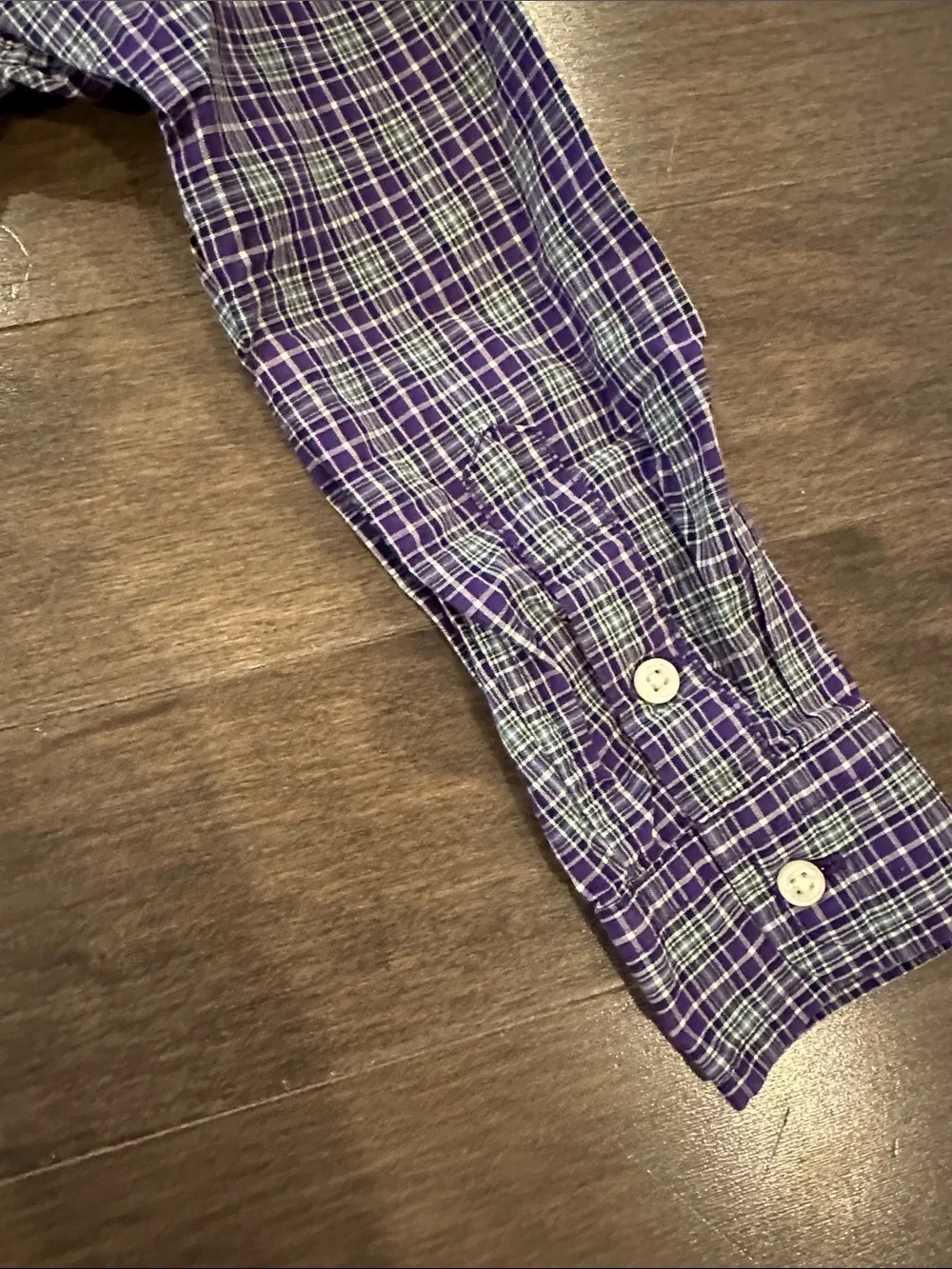 Ralph Lauren Men's Purple Plaid Button-Down Shirt